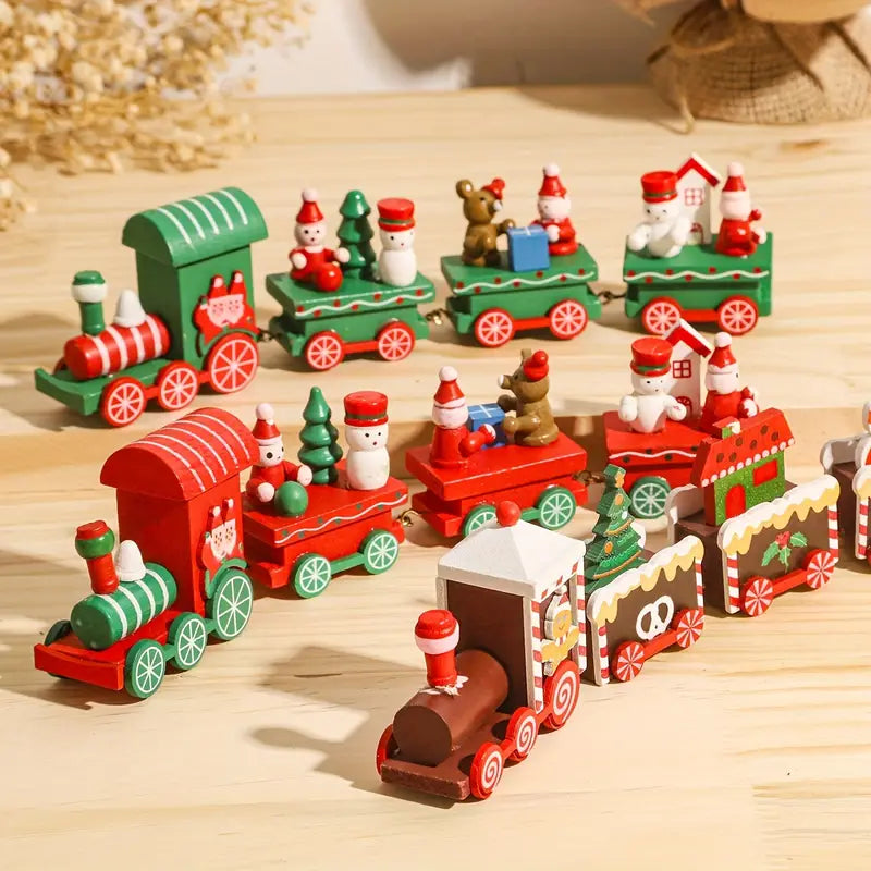 Christmas Wooden Train Ornament