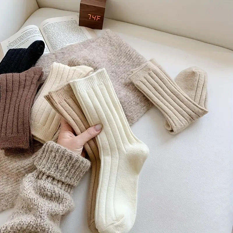 Wool blended woman socks