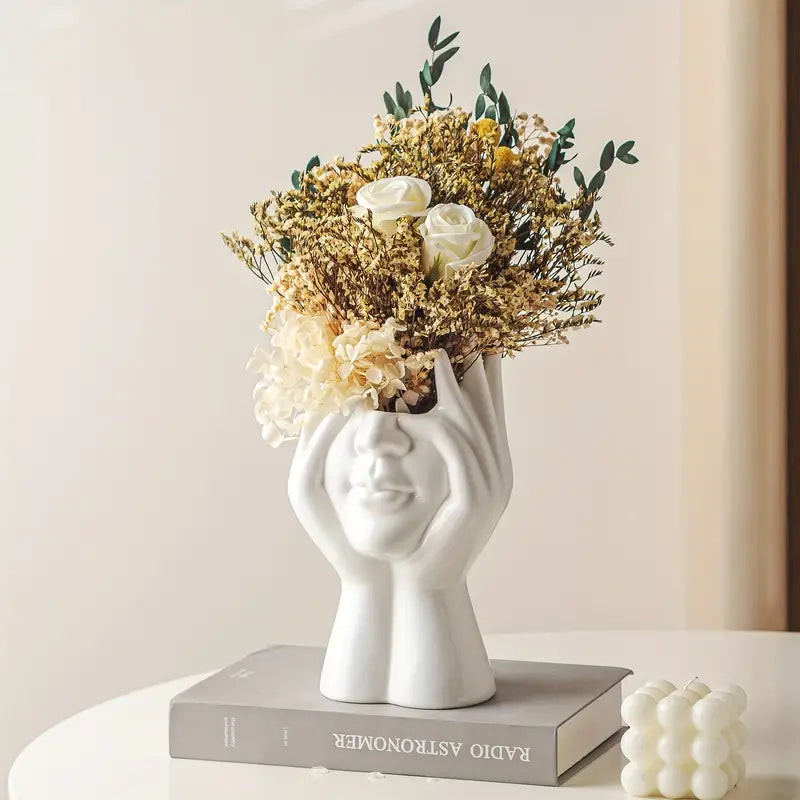 Ceramic Face Vase